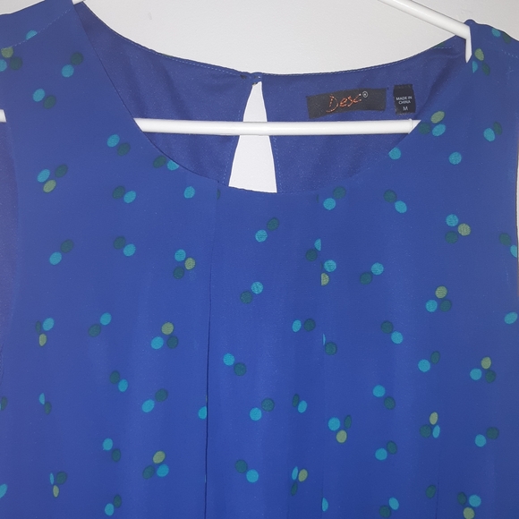 Dex polka sleeveless dress Size M - Picture 11 of 13